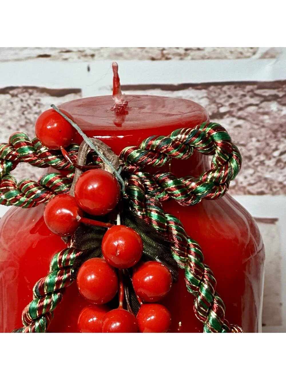 NOS! Vintage 1970’s PAUL HOGE Wax Red Christmas Bell Candle 6” Made In U.S.A.